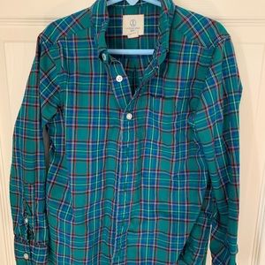Lands end boys button up shirt